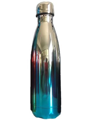 Therma Bottle 500ml Mirrored - Turquoise/Silver